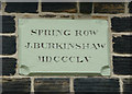 Date stone on Spring Row, Cote Lane, Thurgoland