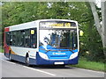 Stagecoach bus on the A90 near Logie Lodge