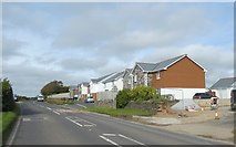SX0673 : New houses by B3266 at Longstone by David Smith