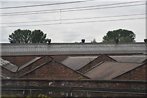 SJ8696 : Roofscape, Maple Industrial Units by N Chadwick