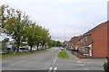 The B1174 entering Grantham from the south