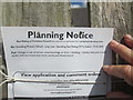 TA1056 : Planning  Notice.  Gembling  Primary  School.  Long  Lane by Martin Dawes