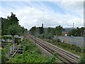 Railway north from Ings Crescent footbridge