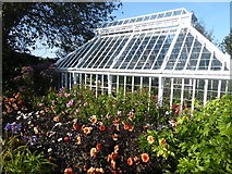 NX6851 : Greenhouse in Broughton House Garden by Oliver Dixon