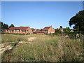 Waste ground and new housing, Christchurch