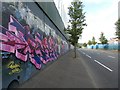 J3274 : Peace Wall on Cupar Way by Gerald England