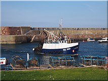 NT6779 : Fishing Boat in Dunbar Harbour by Jennifer Petrie