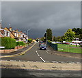 Dark grey clouds, Malpas, Newport