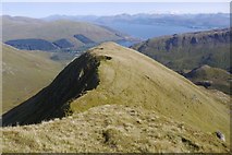 NM8051 : East ridge of Beinn Mheadhoin, Kingairloch by Richard Webb