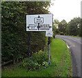 Pre-Worboys road sign on the B1253 approaching Duggleby