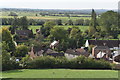 View over Burrowbridge from Burrow Mump