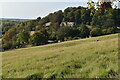 View across valley to Ball Copse