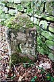 Culgaith face of boundary stone on SW side of Whamthorn Plantation