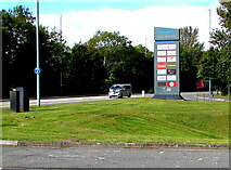 ST3486 : Newport Leisure Park businesses nameboard by Jaggery