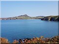 Across Whitesands Bay with Carn Llidi