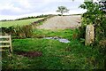 View of fields over Scatter Beck from footpath