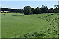 Grassy slope above valley of the River Bourne