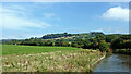 Canalside pasture near Macclesfield in Cheshire