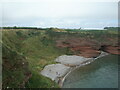 Maiden Castle perched on the top of Masons? Cave, Arbroath