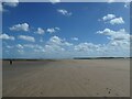 TF7545 : Titchwell beach, looking east by Christine Johnstone
