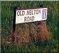 Old Melton Road sign