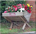 Flowers at entrance to several properties on Ratcliffe Road