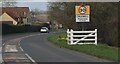 Entering Crudwell, A429