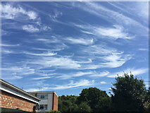SP2965 : Cirrus clouds viewed from Warwick by Robin Stott