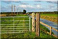 SK9571 : A gate near White Cottage, Swanpool, Lincoln by Oliver Mills