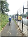 SX5257 : West Devon Way fenced off from industrial traffic by David Smith