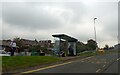 Bus shelter in Glen Road, west of Chaddlewood Roundabout