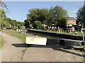 Drinks outside by Cape Top Lock, Grand Union Canal, Warwick