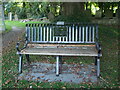 A bike in a bench