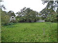 Old buildings across the field