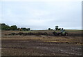 Muck spreading near Sharow