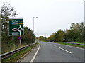 Approaching roundabout on the A168 near Dishforth