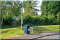 NZ1594 : Longhorsley : Whitegates Bus Stop by Lewis Clarke