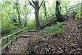 Steps down from drive, Sirhowy Valley Country Park