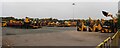 JCB machinery loading yard