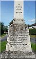 Names on the Hempnall war memorial - 1