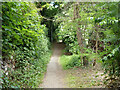 Path from Aldenham Avenue to Loom Place, Radlett