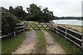 A short public footpath beside the Beaulieu River