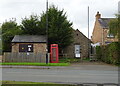 K6 telephone box and telephone exchange, North Stainley