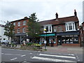 Looking across to a pharmacy in the High Street