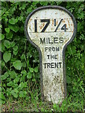 SK7330 : Grantham Canal Milestone by Mike W Hallett