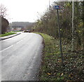 Cycle Route 4 direction sign, Bryn Road, Tondu