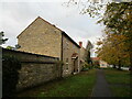 Houses and footpath in Potterhanworth