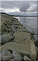 NJ1168 : Sea defences, Burghead, Morayshire by Claire Pegrum