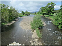 SE0789 : River Ure at Lords Bridge by T  Eyre