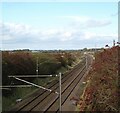 East coast main line at Hutton Bonville